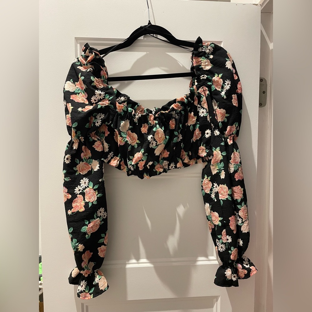 H&M Floral Crop Top